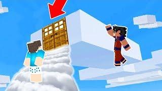 FIZEMOS UM CAMINHO ATÉ AS NUVENS DO MINECRAFT!