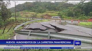 Nuevos hundimientos en la carretera panamericana y en la vía nacional