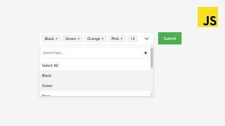 Creating a Custom Multi-Select Tag Dropdown with Searchable Tags using HTML, CSS and JavaScript