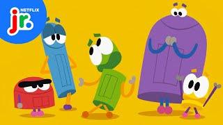 Learn About Nouns, Adjectives, & Verbs!  StoryBots: Answer Time | Netflix Jr