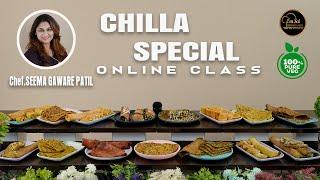 Chilla Online Class | Breakfast |To BUY️+91  8551 8551 04 +91  8551 8551 07 By Om Sai Cooking Class