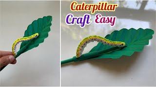 How to make caterpillar with paper/ Caterpillar Paper craft/ Easy caterpillar craft making ideas