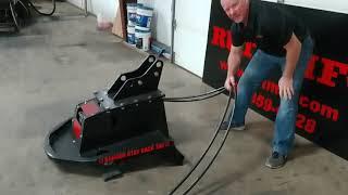 Mini-Excavator Brush Cutter by RUT MFG Brush Eliminator