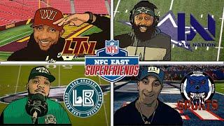 NFC EAST SUPERFRIENDS UNITE! |  OFFS EDITION: Baddog (NYG), LB (PHI), Law (DAL) & Louie Tee (WAS)