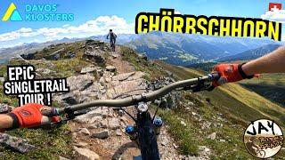 DAVOS KLOSTERS Chörbschhorn Trail-Tour  / Highlight! / Mountainbike Enduro MTB Schweiz Switzerland