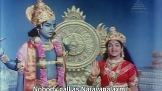 Vishnu tries to kill Lakshmi