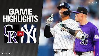 Rockies vs. Yankees Game Highlights (8/23/24) | MLB Highlights