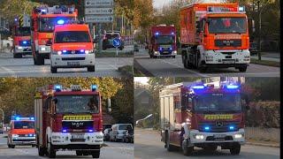 [Großeinsatz-Rauchentwicklung aus Pflegeheim] Einsatzfahrten Feuerwehr und Rettungsdienst Kiel