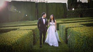 Wedding video with Drone in La Foce, Siena