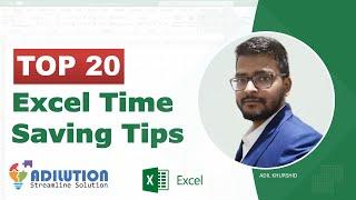 Top 20 Excel Time Saving Tips