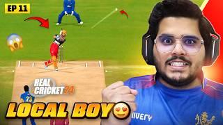 RCB's LOCAL BOY Shines! | MI vs RCB | IPL Mega Auction | Real Cricket 24 #11