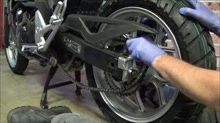 Honda NC750X Rear Wheel Removal