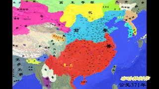 五胡十六国地图 China Map of Five Dynasties and Ten Kingdoms Period