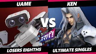 Sumapa 140 TOP 8 - uame (ROB) Vs. KEN (Sephiroth) Smash Ultimate - SSBU