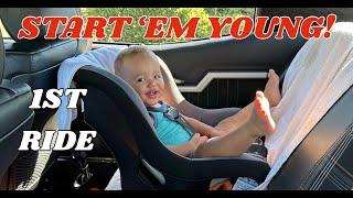 15 MONTH OLD TAKES HIS FIRST RIDE IN A MUSCLE CAR! | 1971 CHEVELLE MALIBU