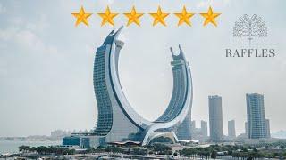 Raffles Doha, Qatar's Ultra-Luxury 6 Star Hotel in Katara Towers 4k tour