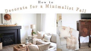 How to Decorate for a Minimalist Fall