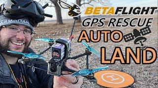 BetaFlight 4.4 GPS Rescue Auto Land is AWESOME with Flywoo Explorer LR HD V2 // No Compass Needed!