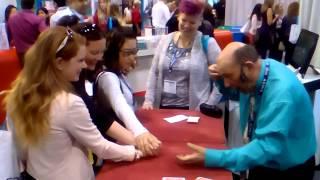 Trade show magic by Mark Lewis Magician
