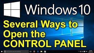 ️ Windows 10 - Several Ways to Open the Control Panel