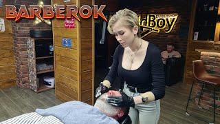 Amazing Lady Barber Maria Made Me Totally RELAXED and HAPPY ️ ASMR Style 