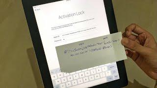 iPad ACTIVATION LOCK REMOVAL WITHOUT PASSWORD | Activation Lock forgot apple id and password