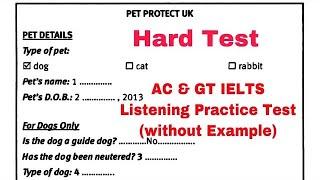 IELTS LISTENING PET PROTECT UK TEST 2021 || HARD LISTENING PRACTICE TEST || BRIGHT FUTURE LISTENING