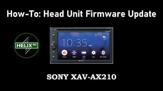 Sony Head Unit Firmware Update