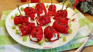 Bright and Delicious Roasted Pepper Appetizer / Low Carb Recipes #lowcarb #appetizer