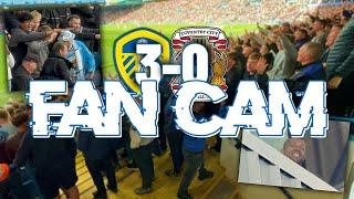 LEEDS WIND UP COVENTRY FANS DURING 3-0 WIN | FAN CAM