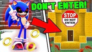 WE FOUND SONIC.EXE SECRET BASE IN MINECRAFT! *DO NOT ENTER*