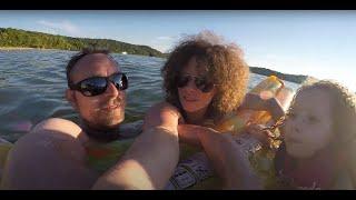 Kids playing with the Gopro Cabrewing Swimming at the Beach Brookville Indiana