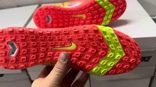 Nike Air Zoom Mercurial Superfly 9 Elite TF Artificial Turf Soccer Shoes - Red/Yellow/White