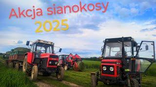 Akcja sianokosy 2025 1 pokos za nami Zetor & Ursus i New Holland w akcji