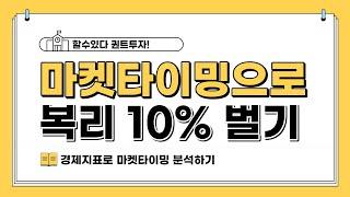 361. 경제지표 마켓타이밍으로 복리 10% 이상 벌기!