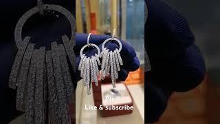 EARRINGS 18K WHITE GOLD WITH DIAMONDS