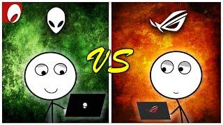 Alienware Gamers vs ASUS ROG Gamers