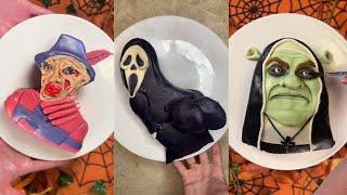 My Top 5 cursed Horror Character Cakes | Baking Thursdays Cake Compilation