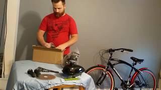 UNBOXING 80cc 2-stroke Motorized Bike Motor Kit for Motorized Bicycle