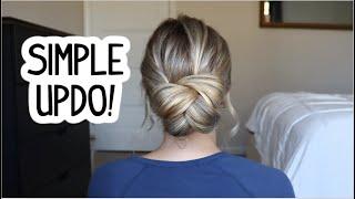 EASY UPDO HACK YOU NEED TO TRY! MEDIUM & LONG HAIRSTYLES