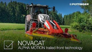 PÖTTINGER – NOVACAT Mowers – ALPHA MOTION trailed front technology