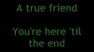 Miley Cyrus - True Friend lyrics