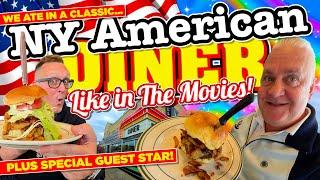 We ATE in a CLASSIC AMERICAN DINER in New York straight out of the MOVIES! (PLUS Special Guest Star)