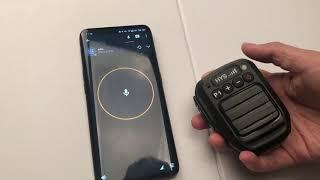 HYS Bluetooth wireless microphone for Android Zello App