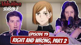 NOBARA NOOOO! | Jujutsu Kaisen Season 2 Married Reaction | Ep 2x19, “Right and Wrong, Part 2”