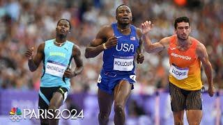 Grant Holloway leaves field IN THE DUST with blazing 110m hurdle semi | Paris Olympics | NBC Sports