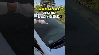 자동차 유리 청소 이렇게하면 한 번에 해결됩니다 #자동차유리청소 #유리청소 #물티슈