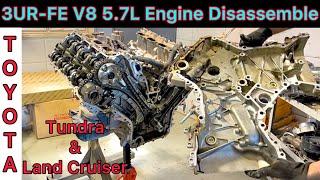 3UR-FE V8 5.7L Engine Disassembly Of Toyota Tundra