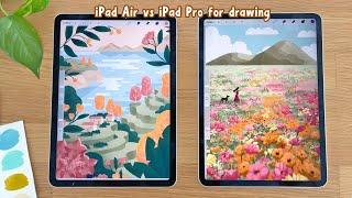 iPad Air vs iPad Pro for Drawing and PROCREATE - Which Should You Choose? (Pre-2024 Models)