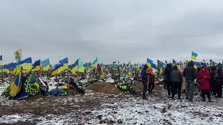 Military section at Kharkiv cemetery number 18